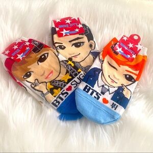 BTS K-Pop 3pc Sock Bundle‎